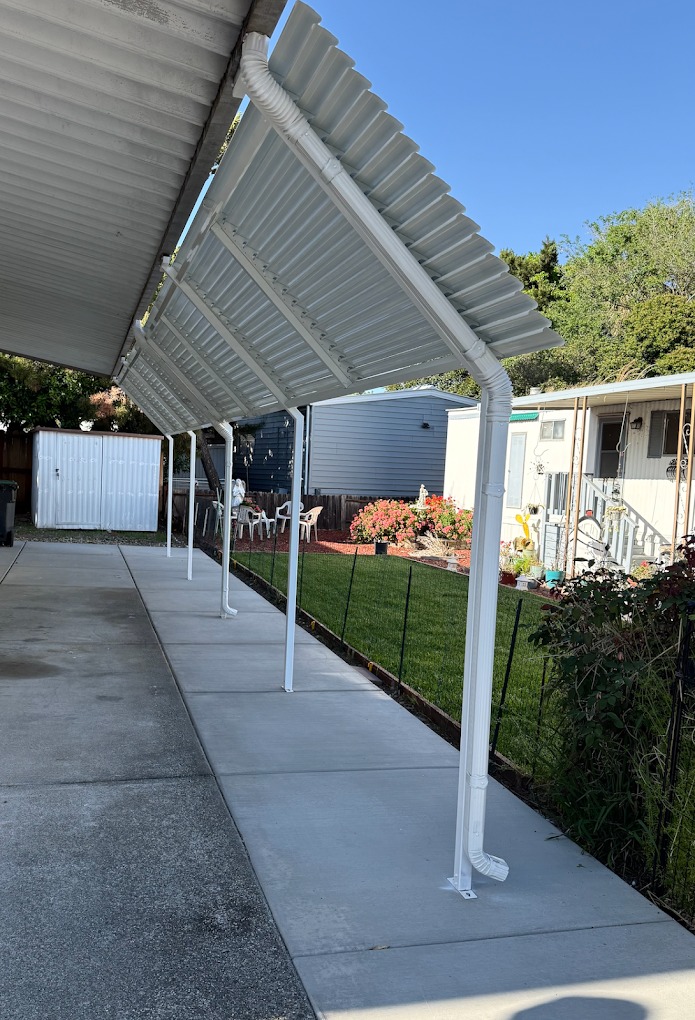 Awning and covered walkway